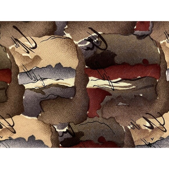 Jerry Garcia Men’s Tie, 100% Silk Handmade In Mexico, Psychedelic Neutral Design - Picture 5 of 6